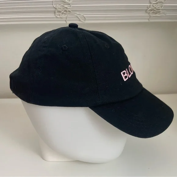 Brunette The Label BLONDE Ballcap Hat Adjustable Pink Embroidery One Size - Picture 3 of 5